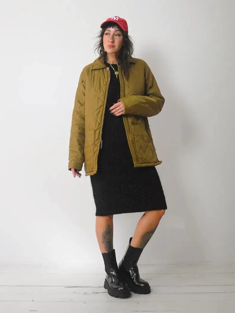 1970's Big Smith Ochre Quilted Jacket
