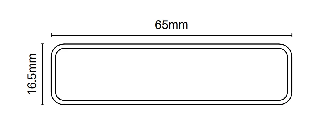 65mm x 16.5mm aluminium slat - 6500mm Long,  96 x slat bundle