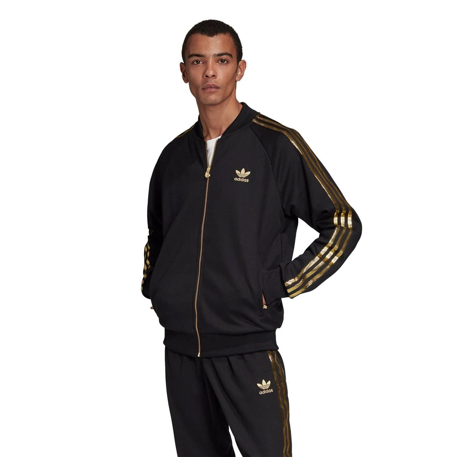 adidas Originals Superstar 24K Track Jacket - Black & Gold