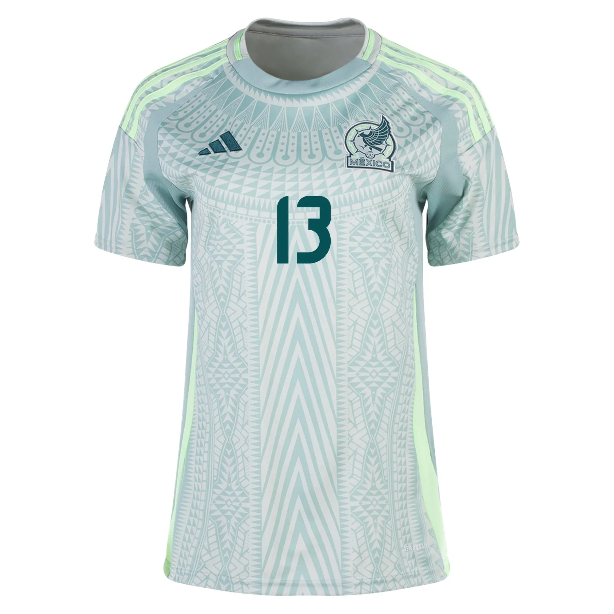 adidas Womens Mexico Guillermo Ochoa Away Jersey 24/25 (Linen Green)