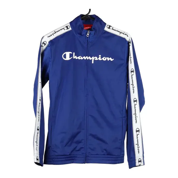 Age 13-14 Champion Track Jacket - XL Blue Polyester