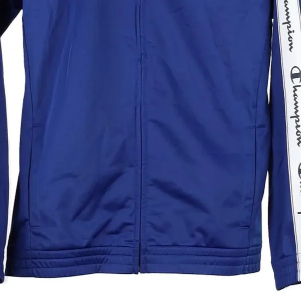 Age 13-14 Champion Track Jacket - XL Blue Polyester
