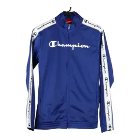 Age 13-14 Champion Track Jacket - XL Blue Polyester