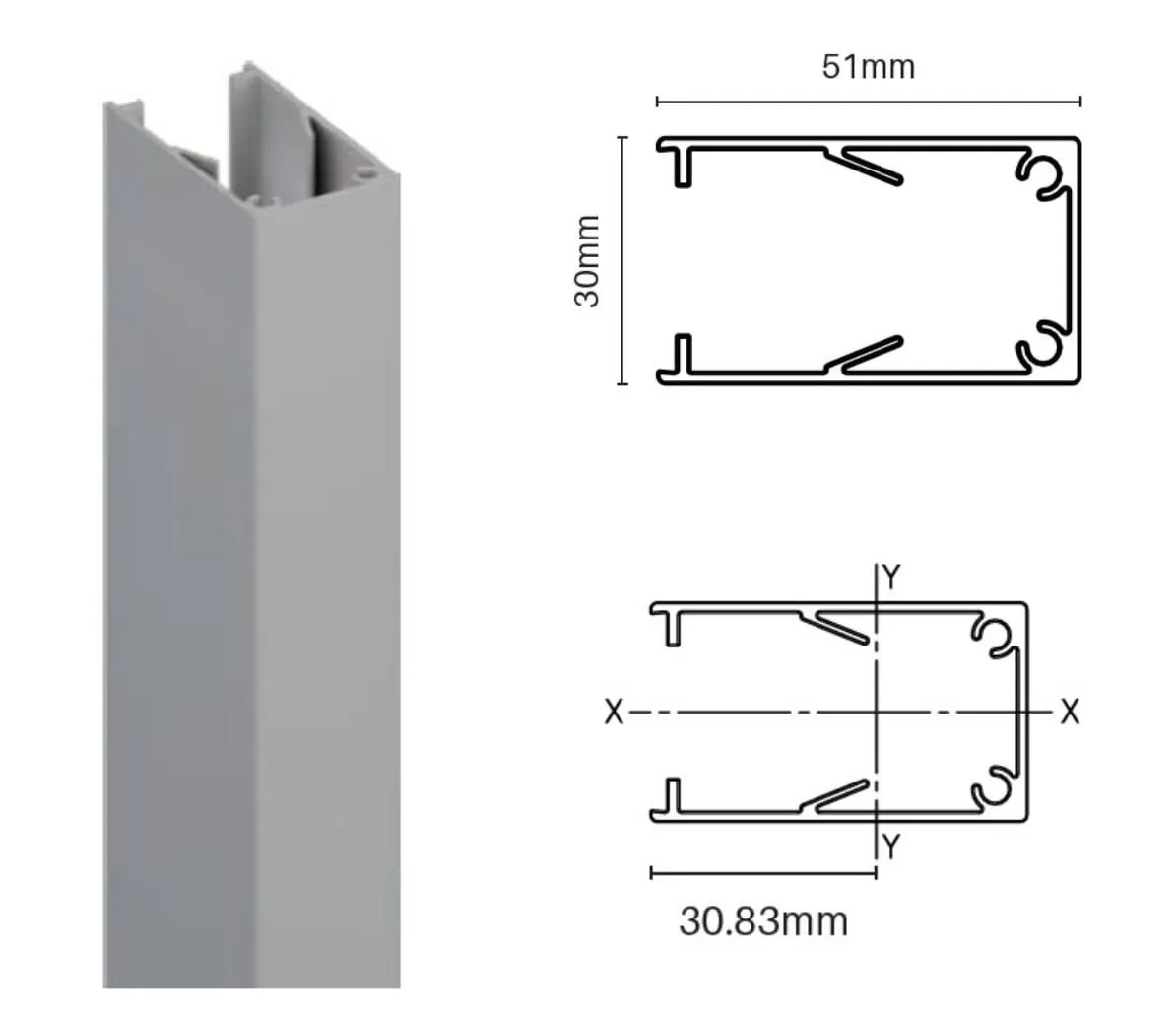 Aluminium BATTEN EXTRUSIONS - Battens, Choose of sizes and colours.