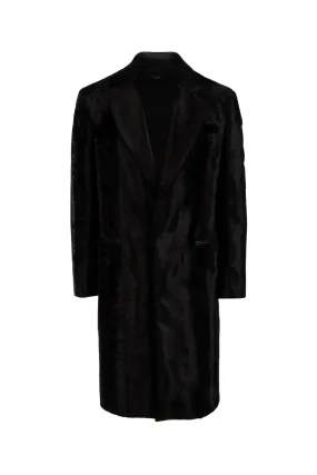 Amiri Single Breasted Velvet Coat