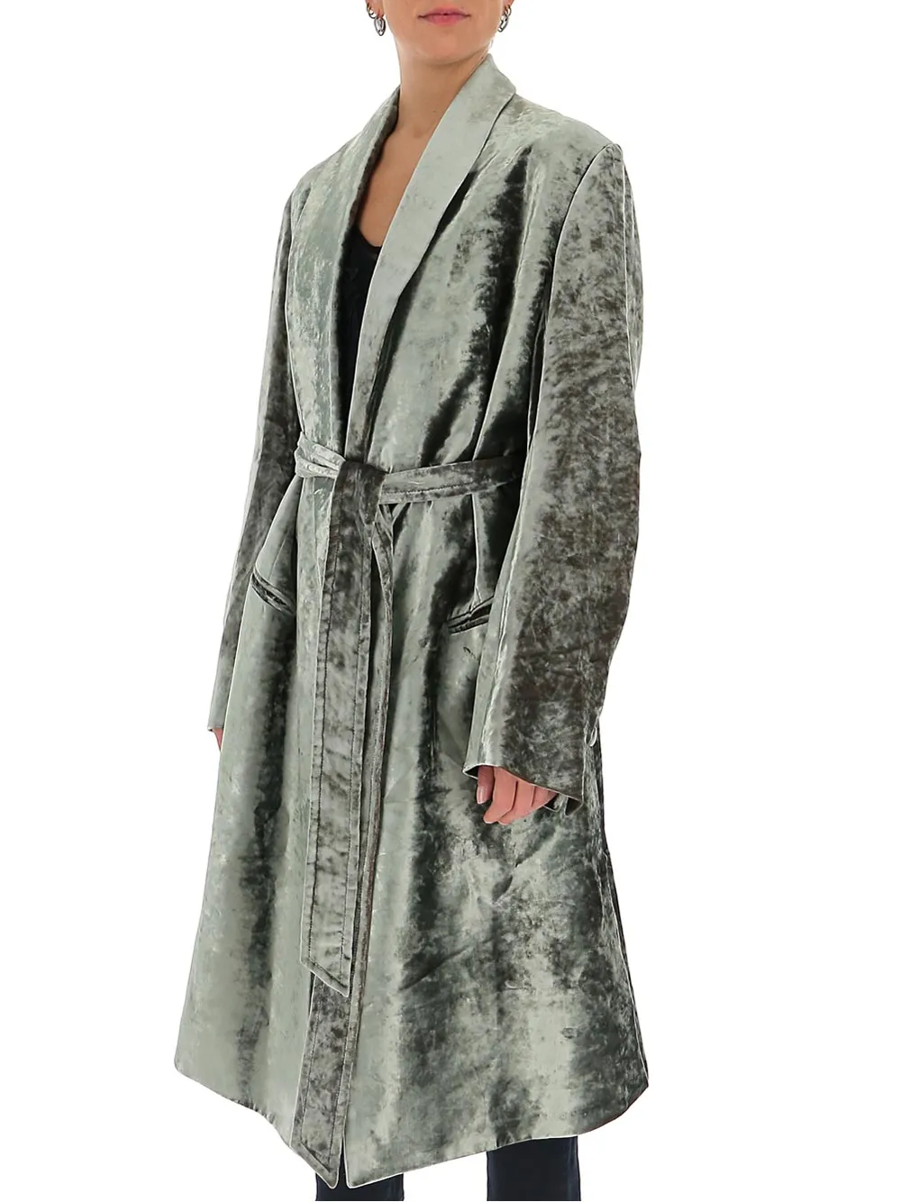 Ann Demeulemeester Velvet Robe Coat