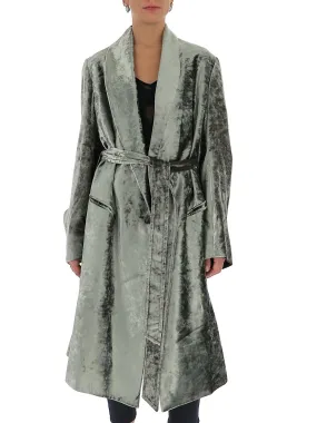 Ann Demeulemeester Velvet Robe Coat