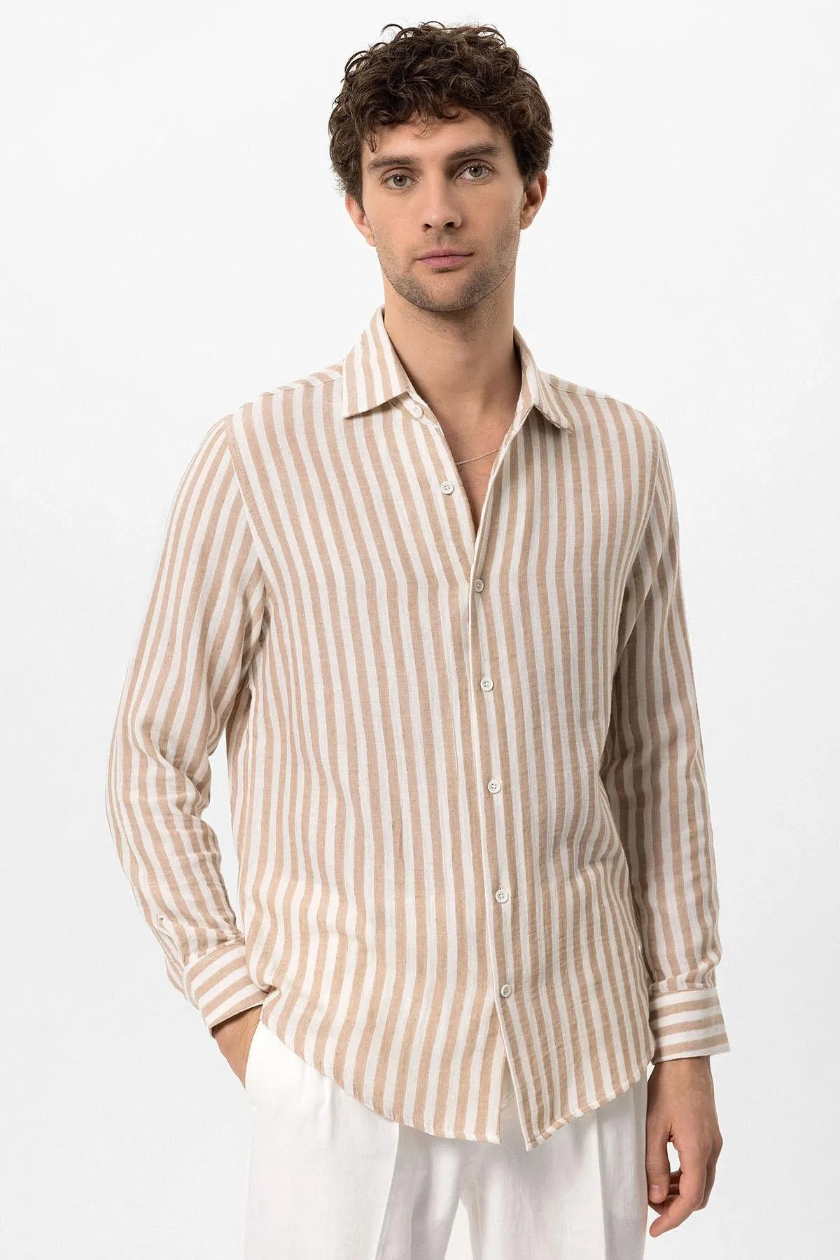 ANT Contrast Striped Men's Shirt - Aalst