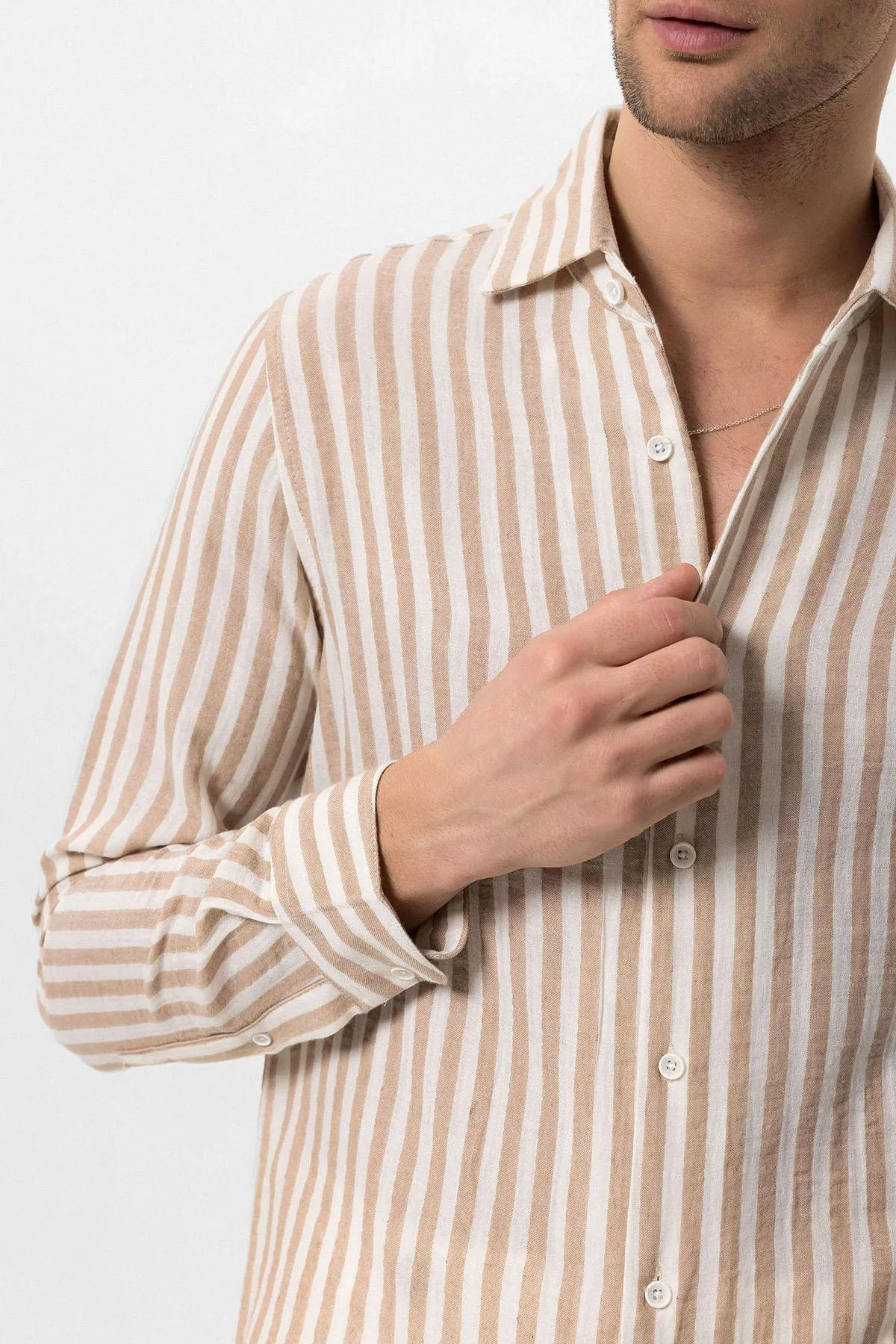 ANT Contrast Striped Men's Shirt - Aalst