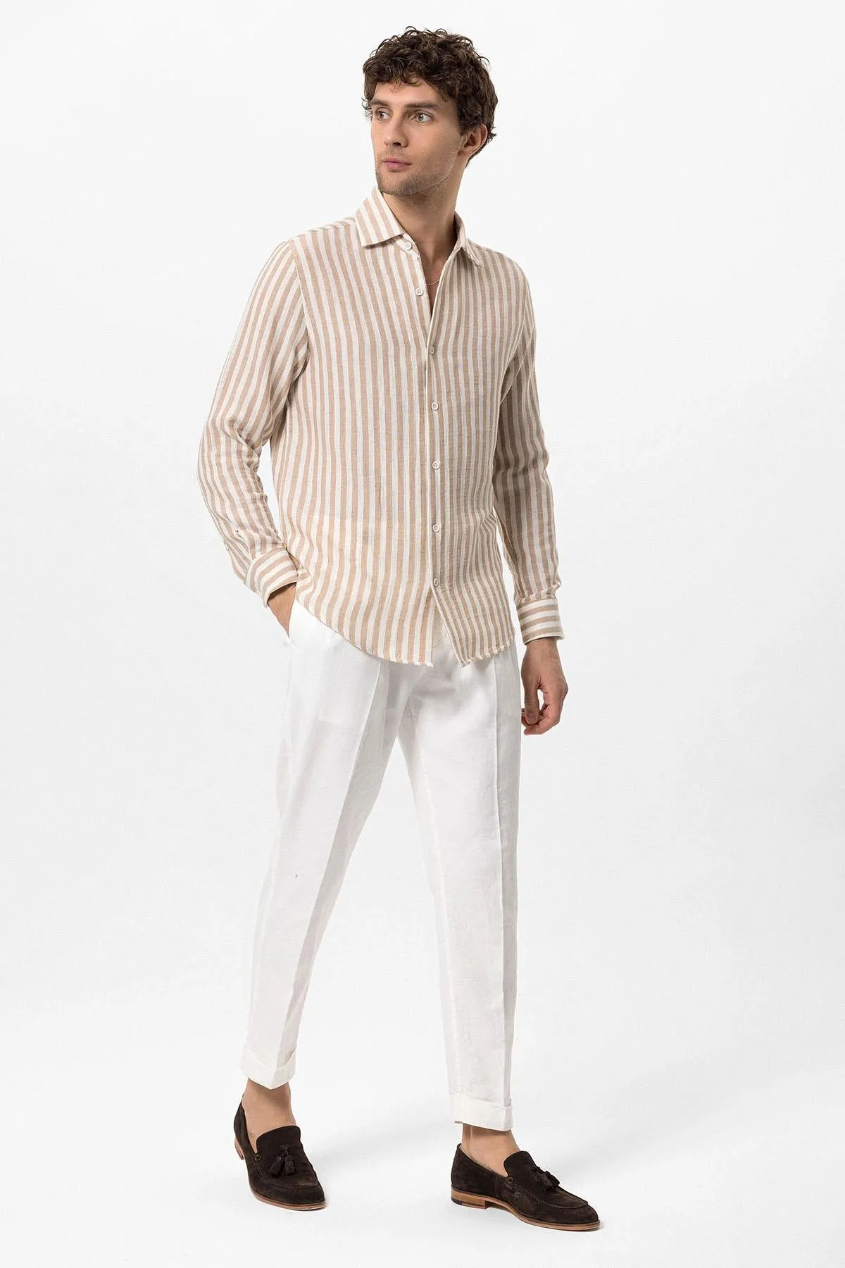 ANT Contrast Striped Men's Shirt - Aalst