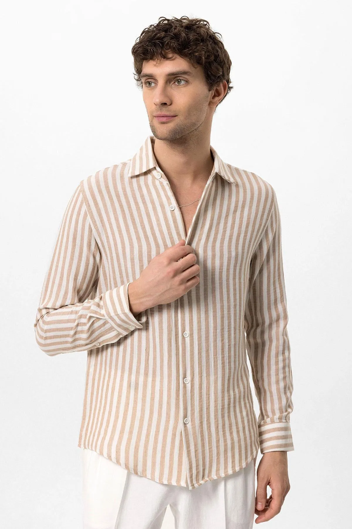 ANT Contrast Striped Men's Shirt - Aalst