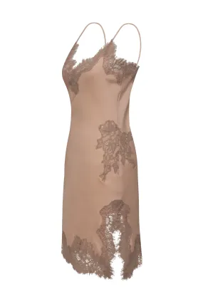 Ariana Slip Dress Nude Smoke