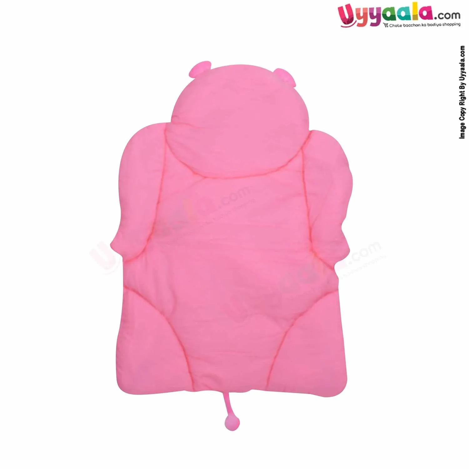 Baby Bedding with Pillows Premium Velvet Bear Model 0 to 24m - Pink