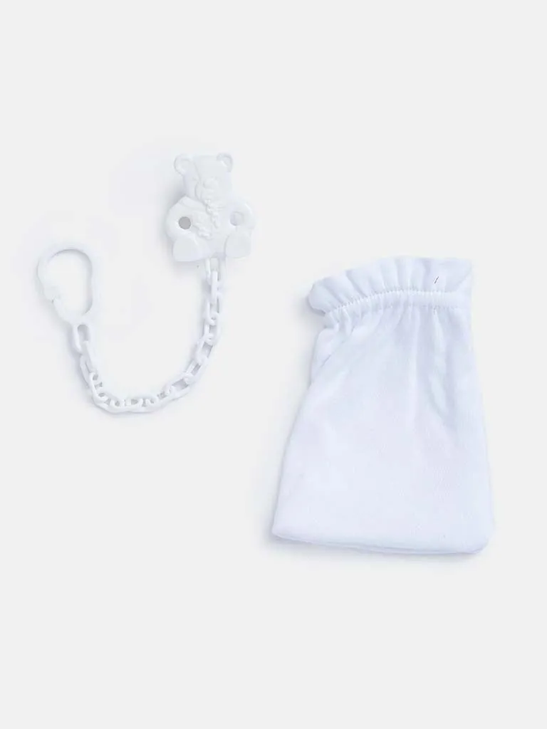 Baby Boy 5-piece Teddy Gift Box Set - Baby Blue