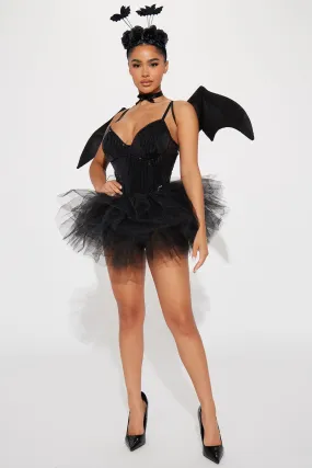 Bat Babe 5 Piece Costume Set - Black