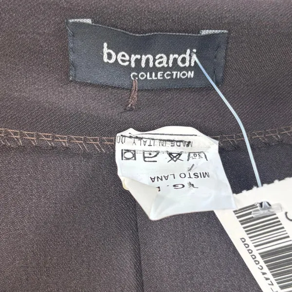 Bernadi Maxi Skirt - 30W UK 10 Brown Wool Blend