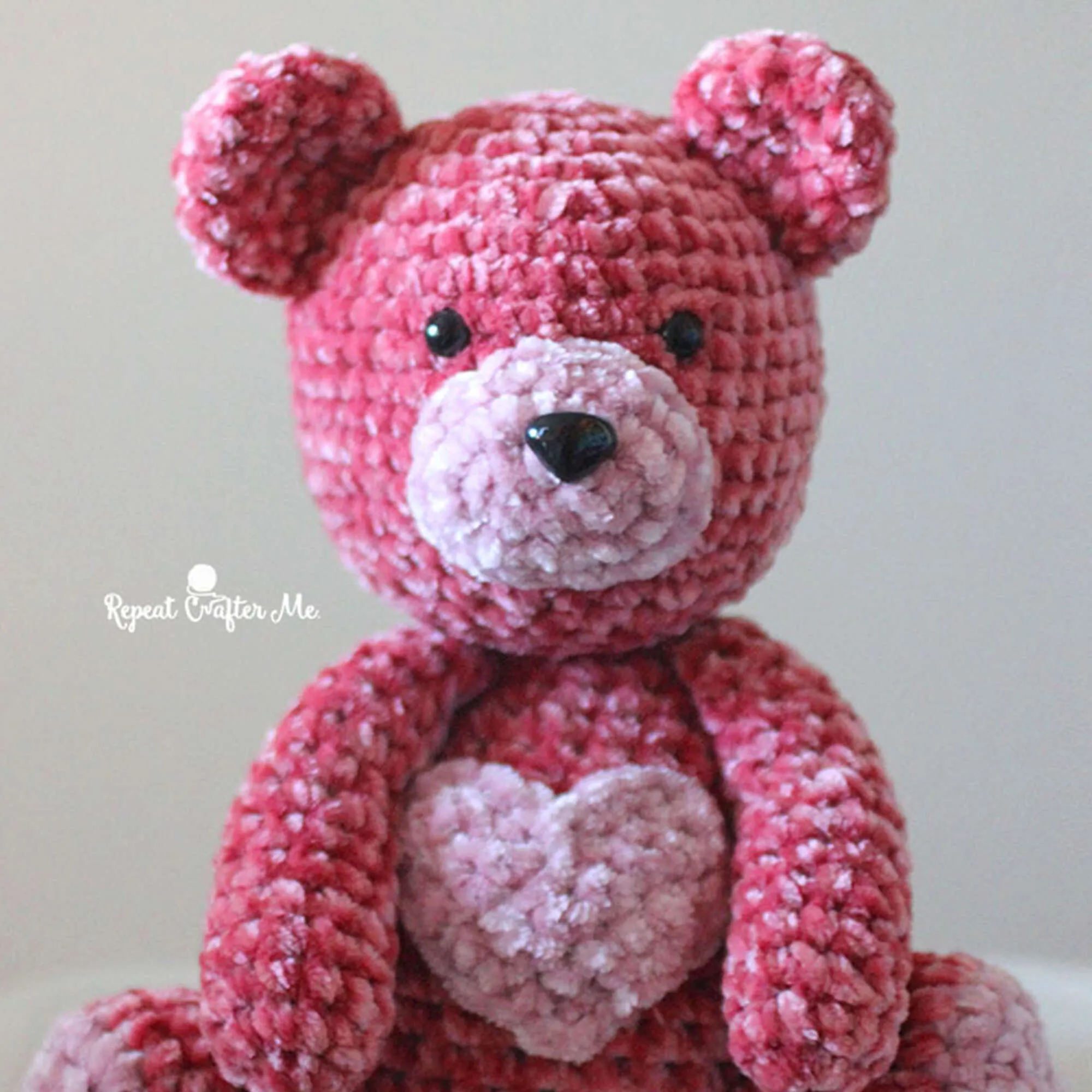 Bernat Velvet Valentine Crochet Bear