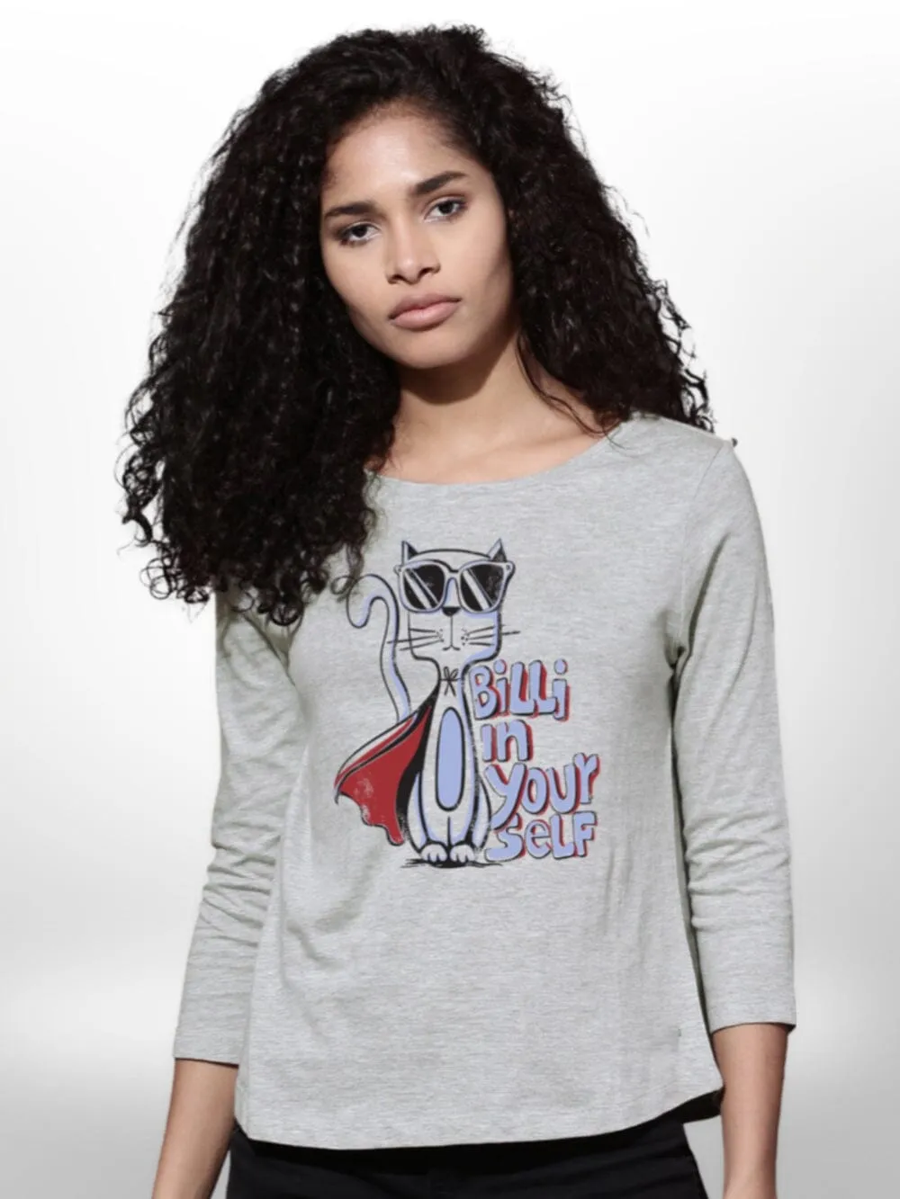 Billi Yourself Printed Ladies T-shirt Four Quarter Sleeve