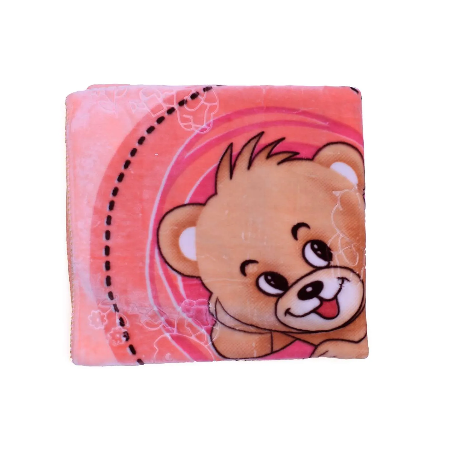 Blanket Mint Velvet Jerry Print 0-24m, Peach