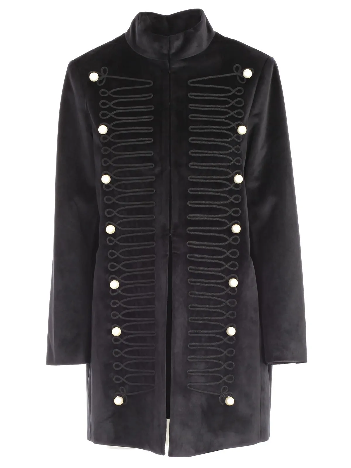 Blugirl Velvet Military Coat