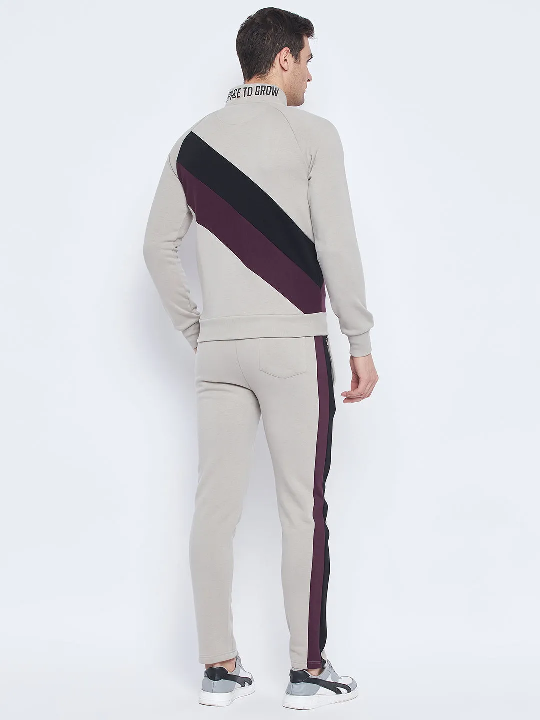 Camla Barcelona Colourblocked Grey Tracksuit
