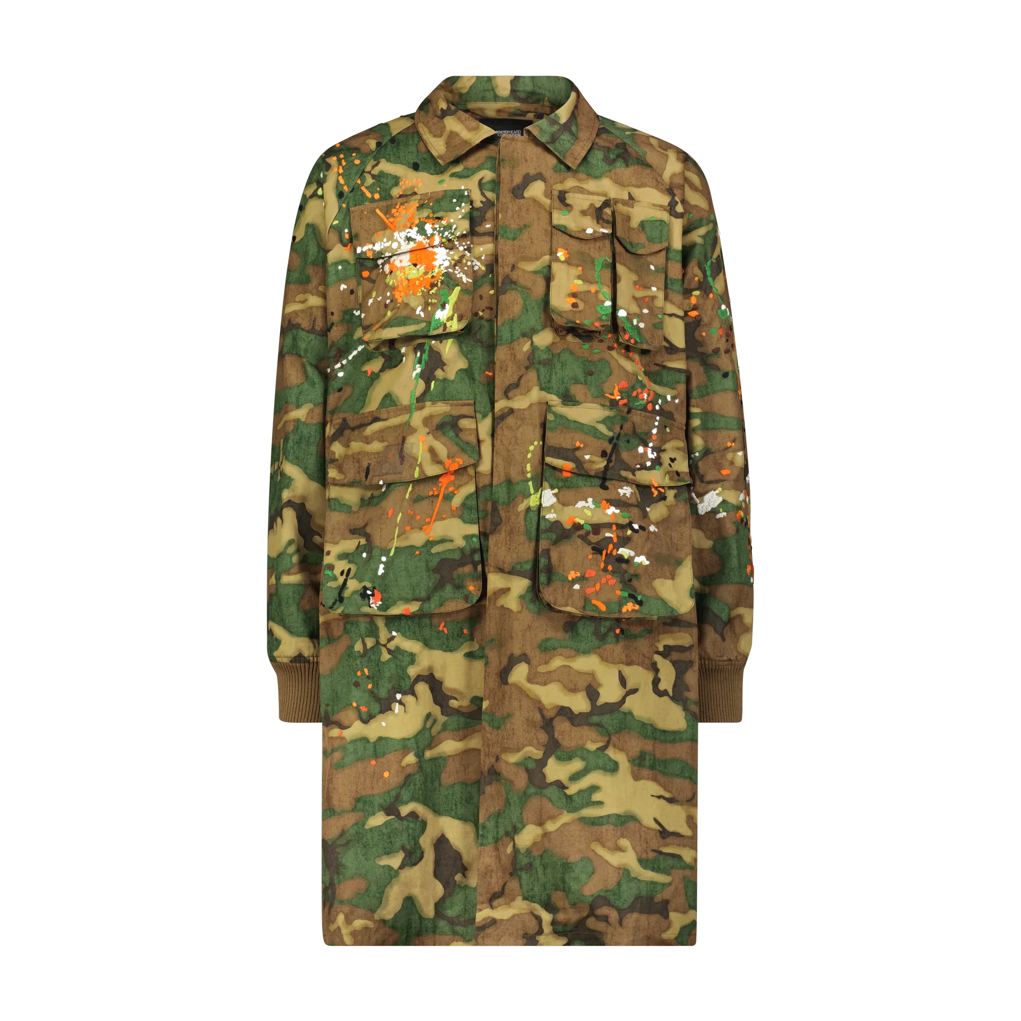 CAMO BACKPACK LONG COAT
