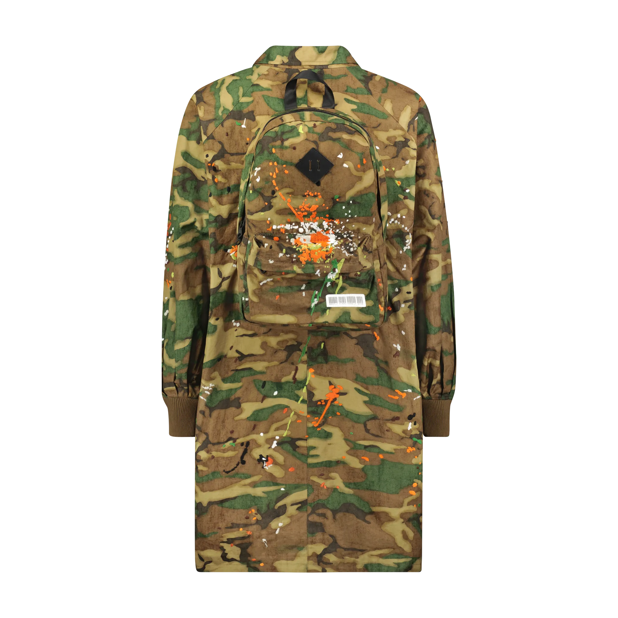 CAMO BACKPACK LONG COAT
