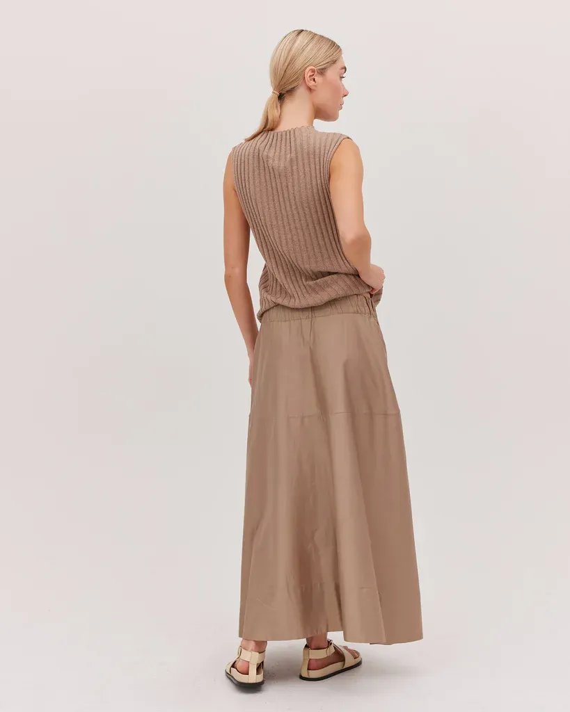 Cloth & Co: The Maxi Skirt - Praline