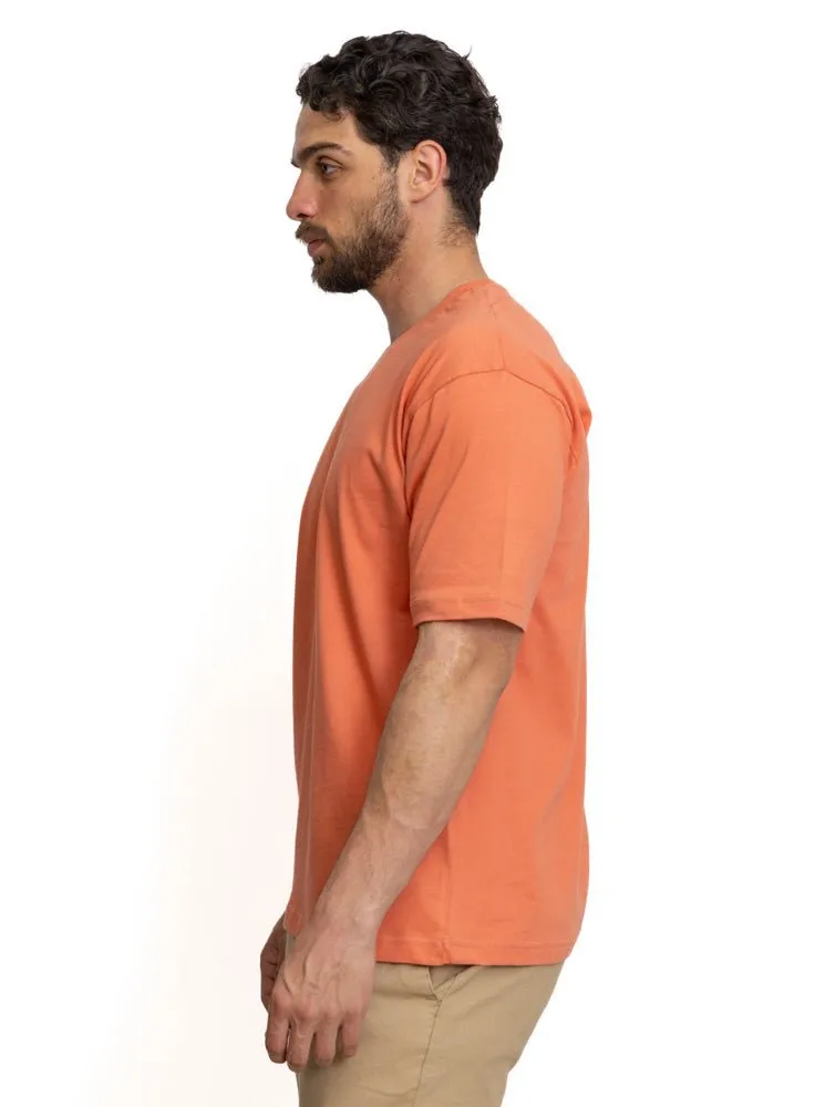 Copper Coin Over Size Round T-Shirt