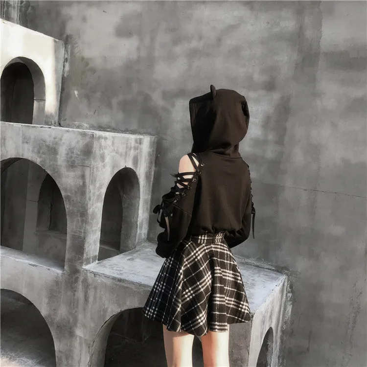Dark Girl Series Top   Skirt KF81059
