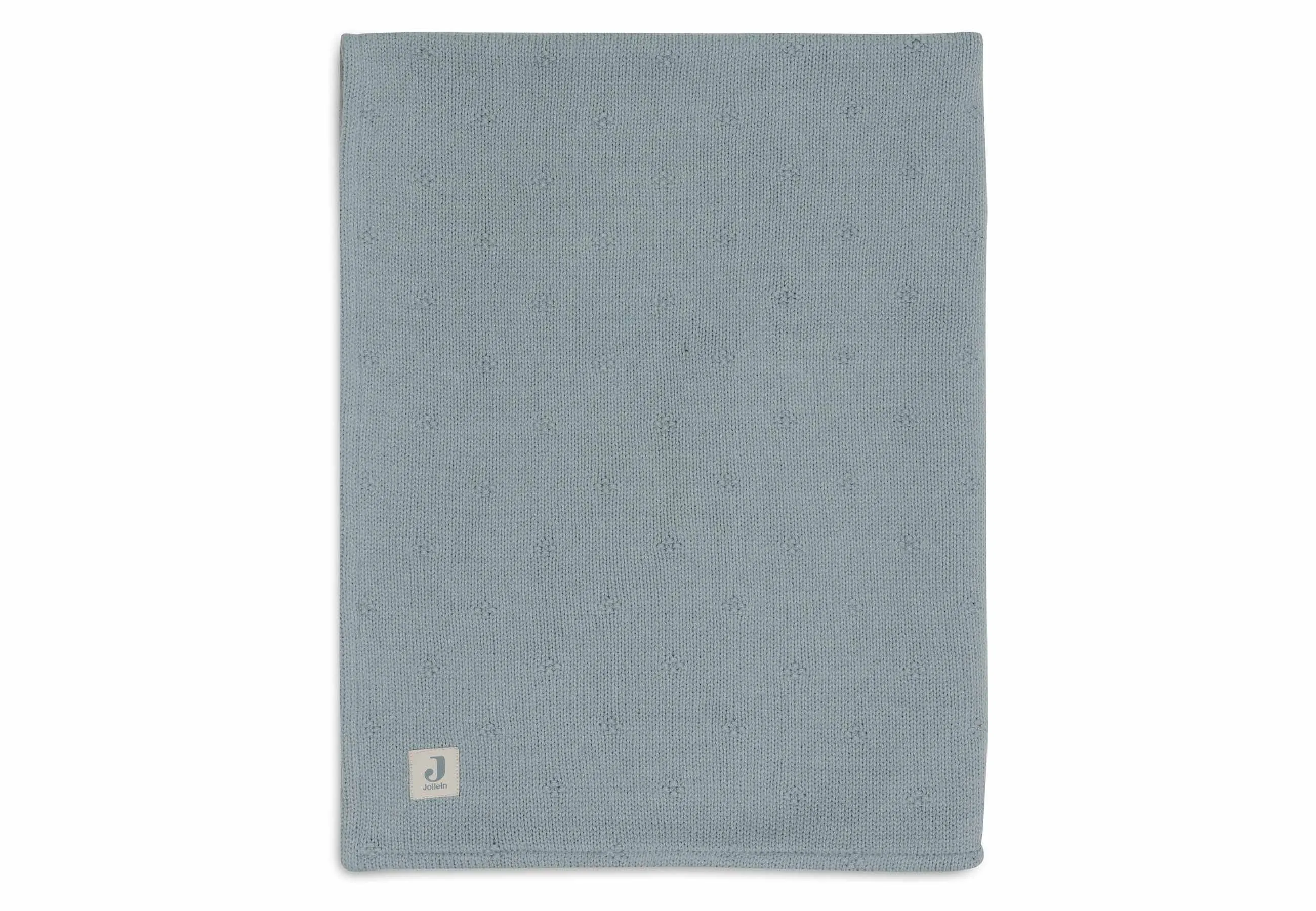 Deken Wieg 75x100cm Cosy Knit - Sea Green/Velvet