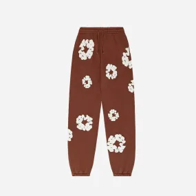 DENIM TEARS THE COTTON WREATH SWEATPANTS BROWN