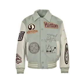 Devil's Eye Embroidered Baseball Jacket
