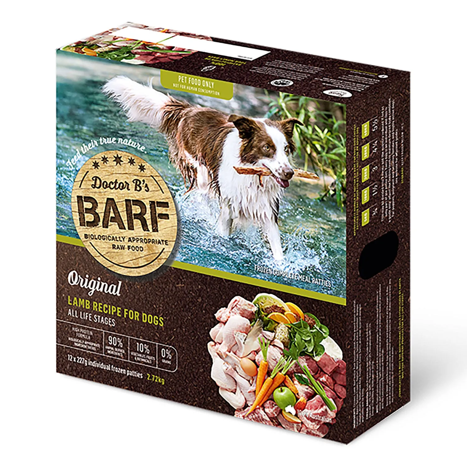 Doctor B's BARF Lamb Raw Dog Food 2.72kg
