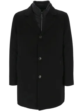 Elegant Blue Tailored Coat for Men