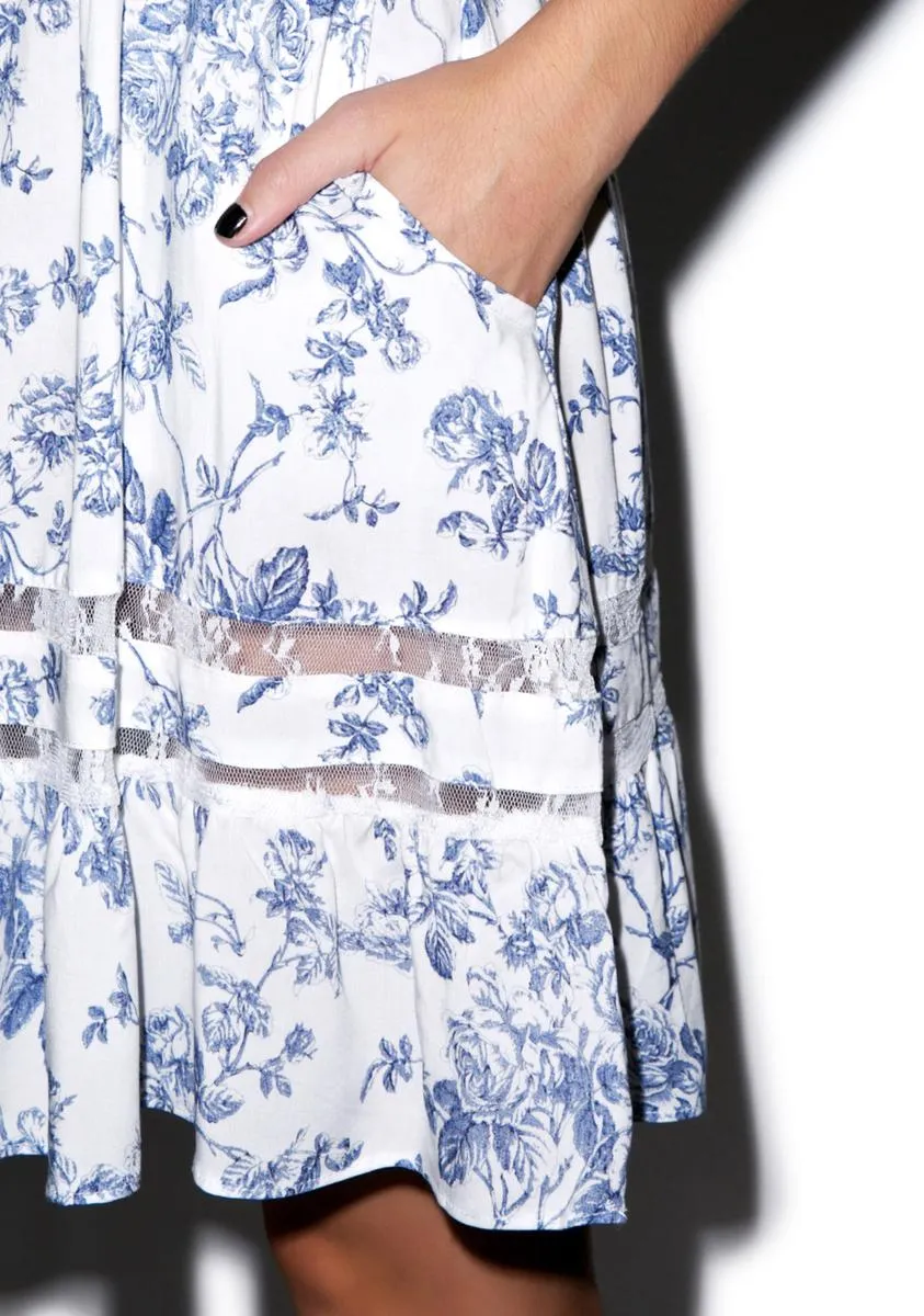 English Toile Pinafore Slip