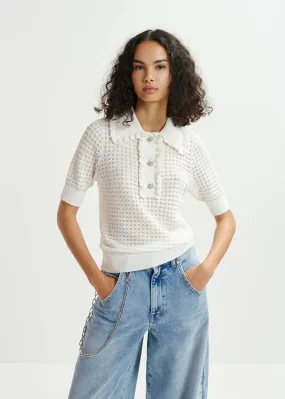 Eshemi Knit Polo Top