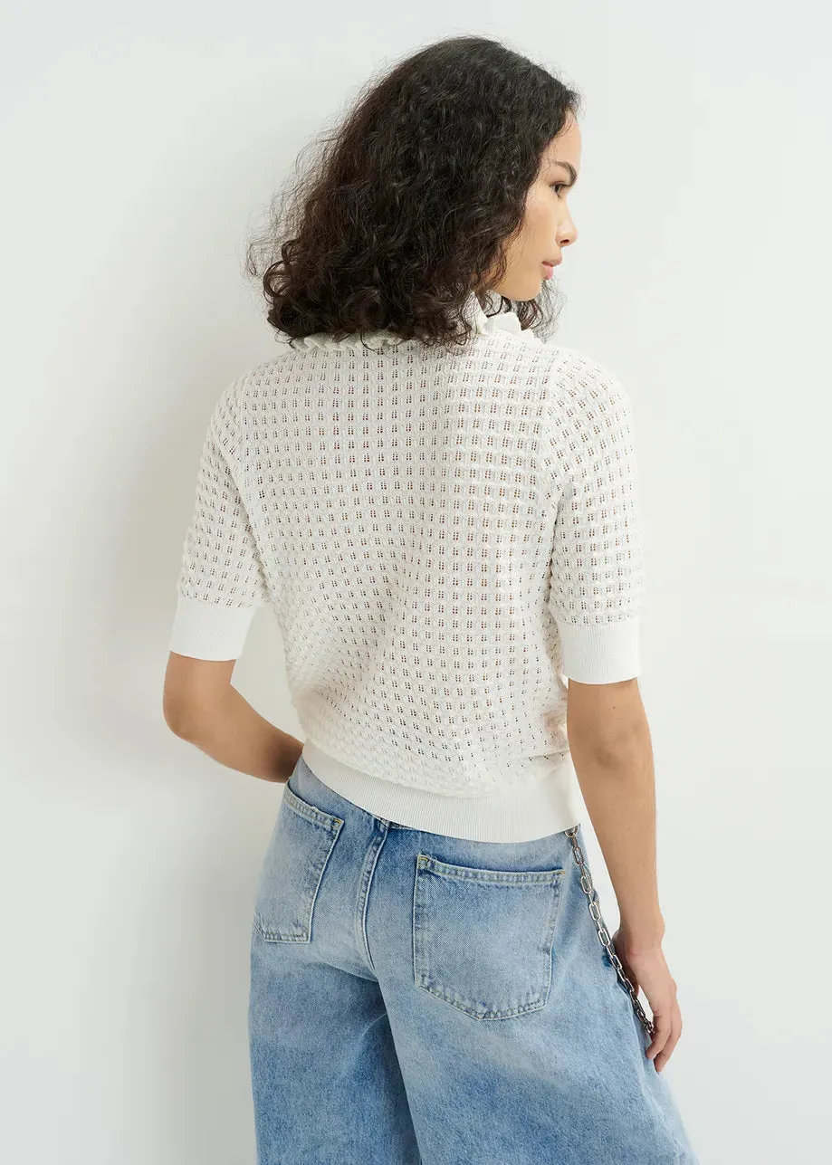 Eshemi Knit Polo Top