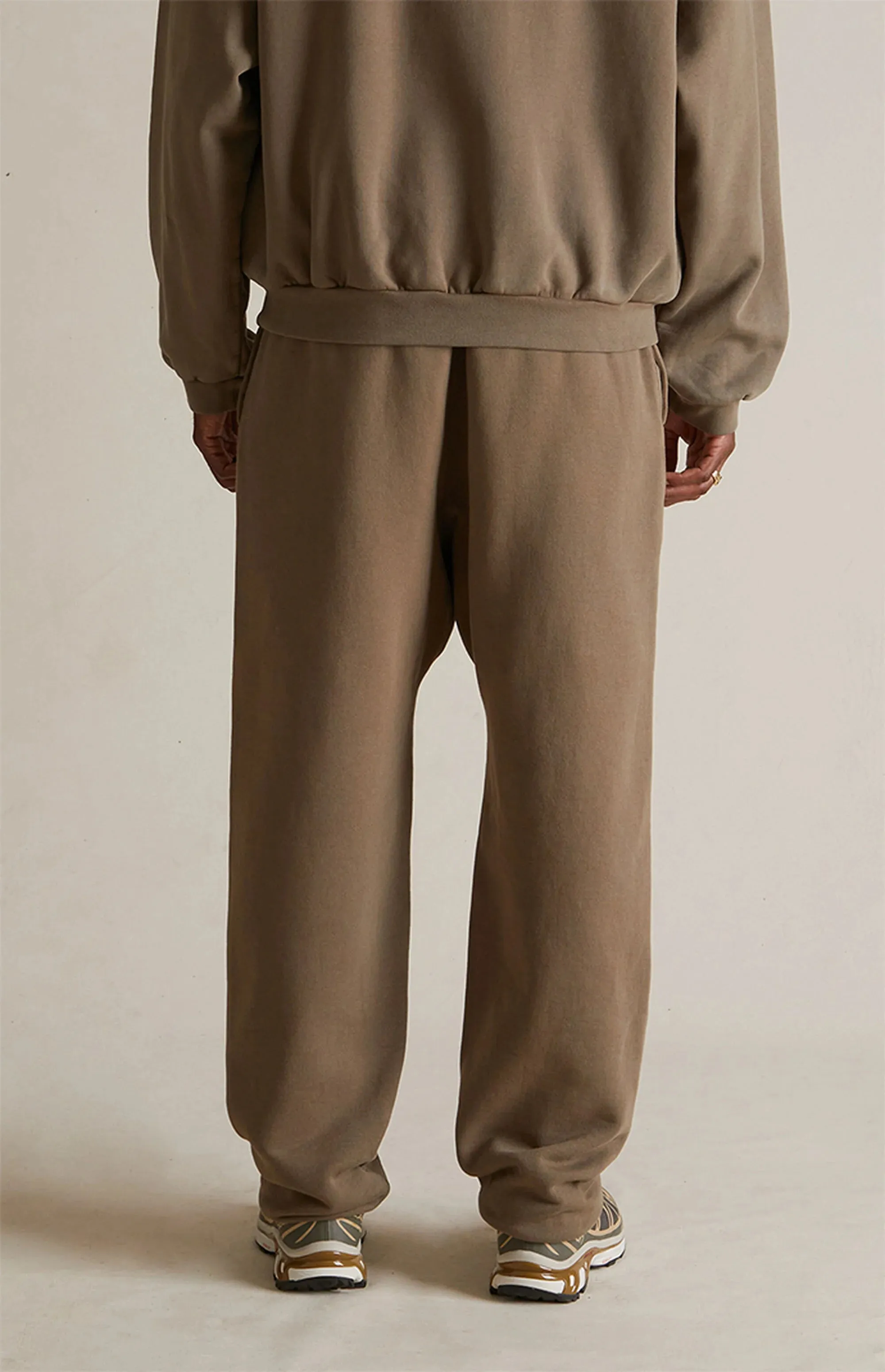 Essentials Fear of God Green Military Fleece Sweatpants
