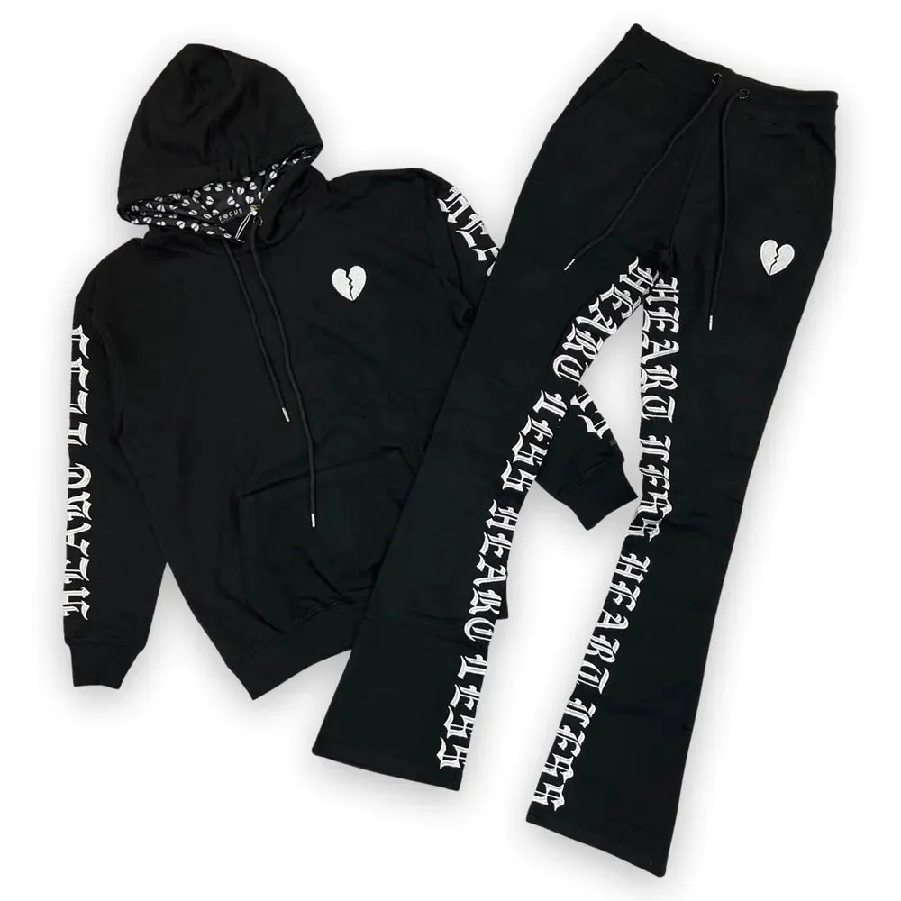 Focus 'Heartless' Stacked Sweatpants