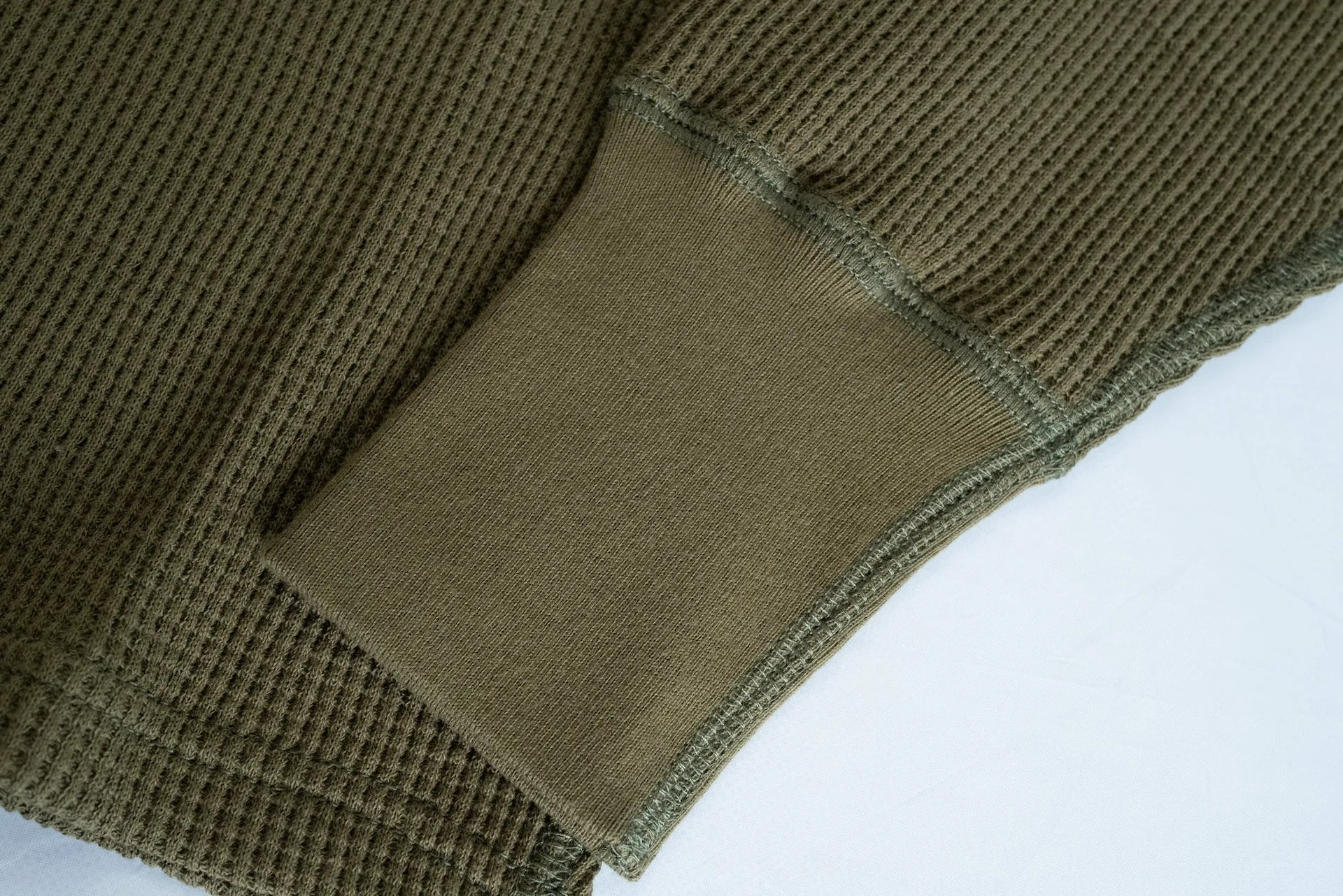 Freewheelers "Half Neck" Thermal Shirt (Olive)