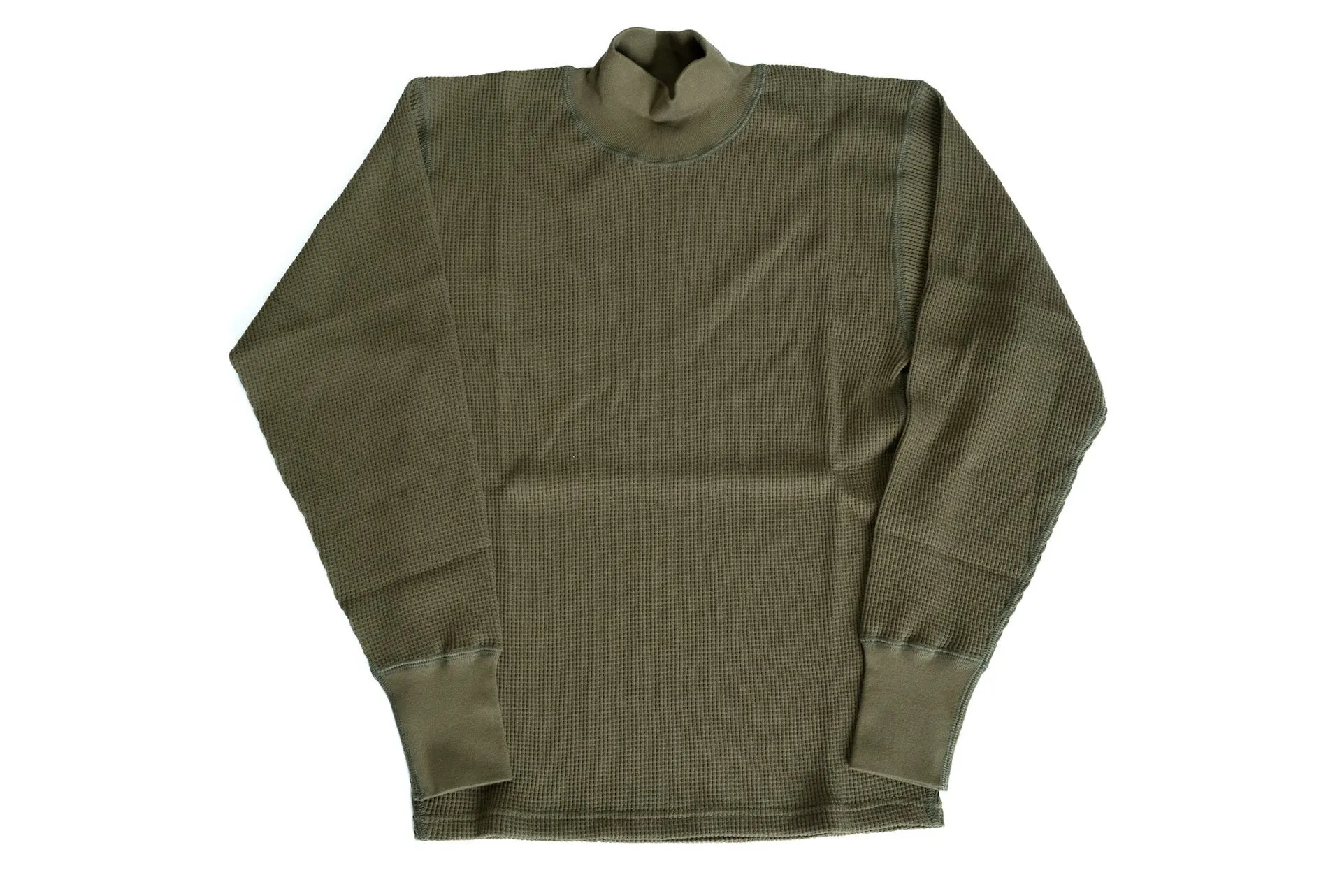 Freewheelers "Half Neck" Thermal Shirt (Olive)