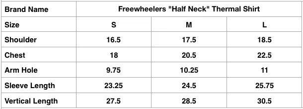 Freewheelers "Half Neck" Thermal Shirt (Olive)