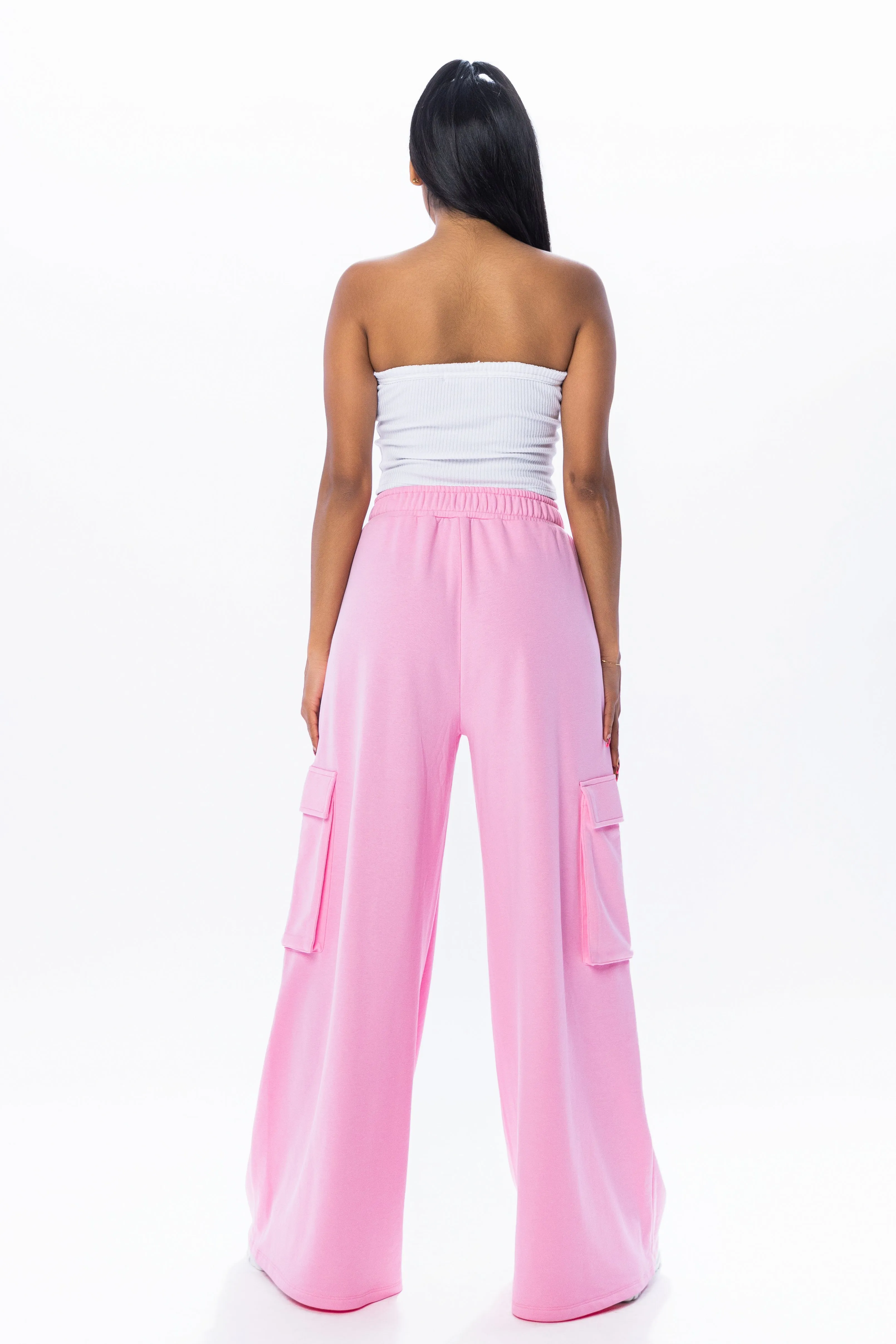 FRENCH TERRY WIDE CARGO SWEATPANTS