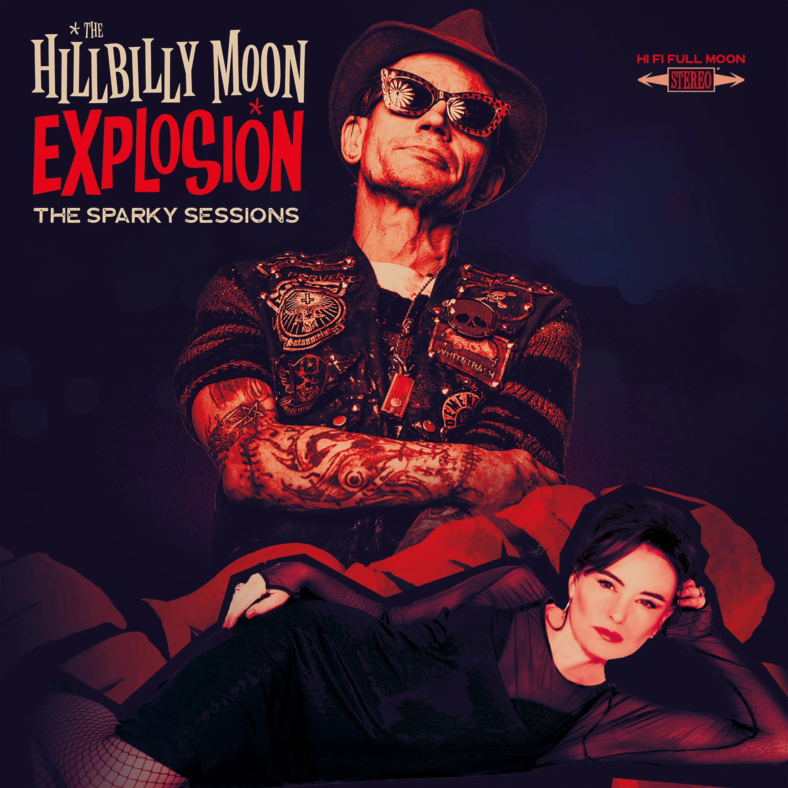 Hillbilly Moon Explosion 'The Sparky Sessions' RED vinyl limited edition LP