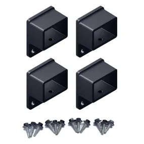 HOMESAFE Flat Top Pool Fencing Brackets - 38 x 25mm Fence Bracket - Raked - Ironstone