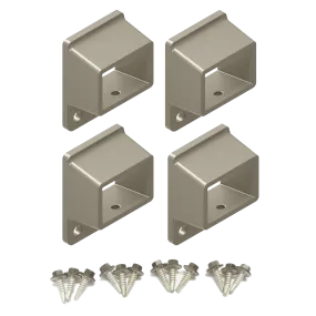 HOMESAFE Flat Top Pool Fencing Brackets - 38 x 25mm Fence Bracket - Standard - Dune