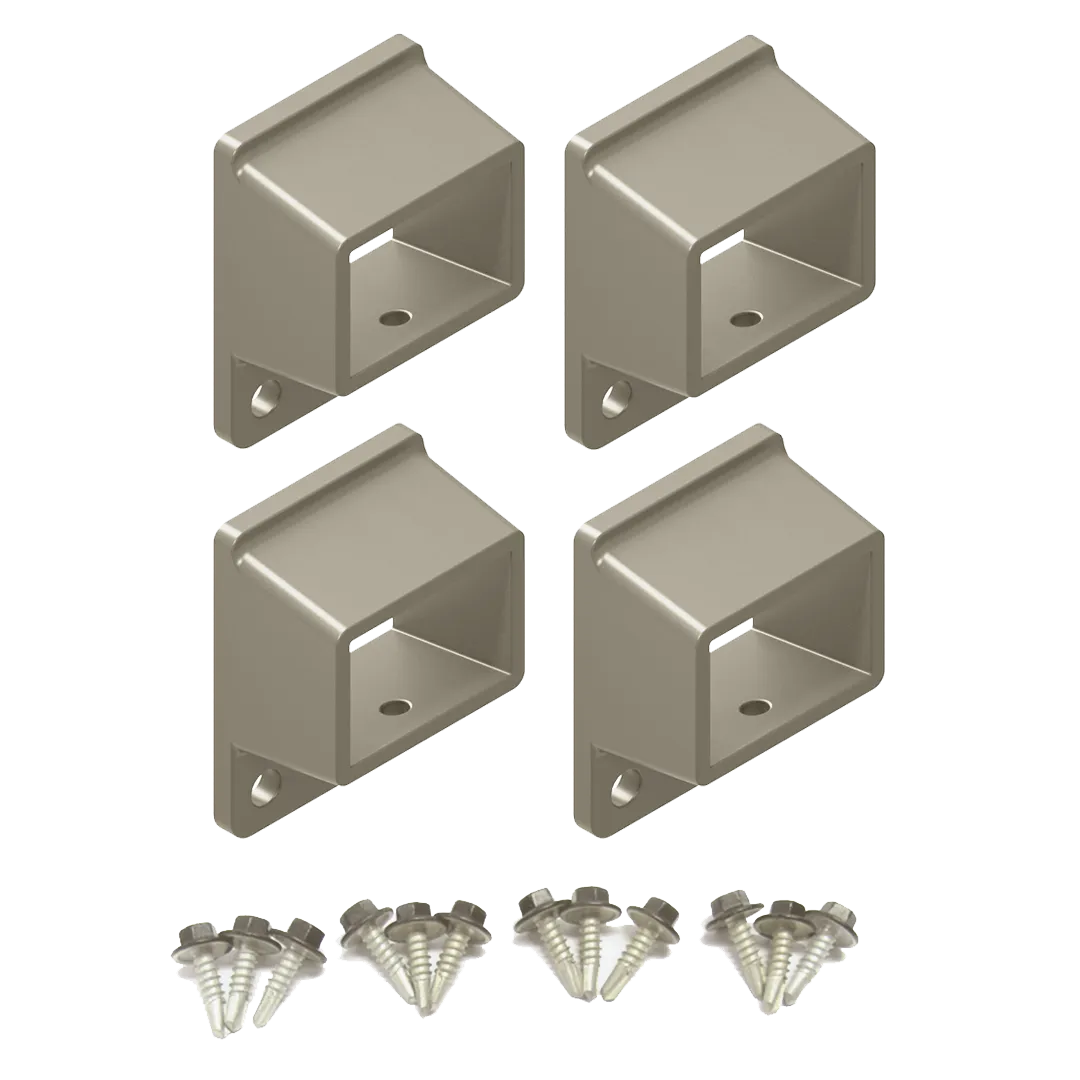 HOMESAFE Flat Top Pool Fencing Brackets - 38 x 25mm Fence Bracket - Standard - Dune