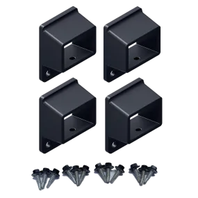 HOMESAFE Flat Top Pool Fencing Brackets - 38 x 25mm Fence Bracket - Standard - Ironstone