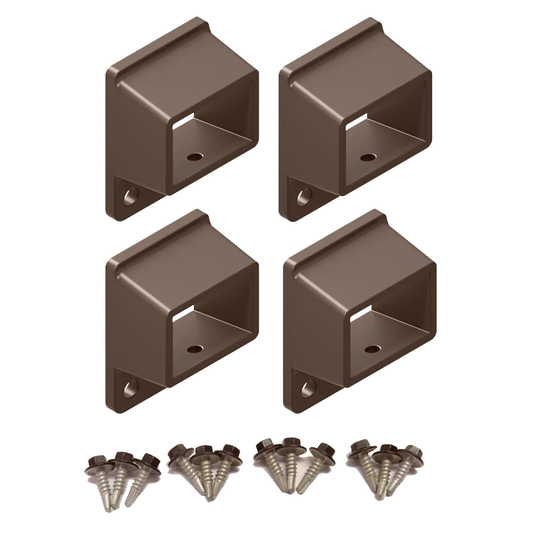 HOMESAFE Flat Top Pool Fencing Brackets - 38 x 25mm Fence Bracket - Standard - Jasper